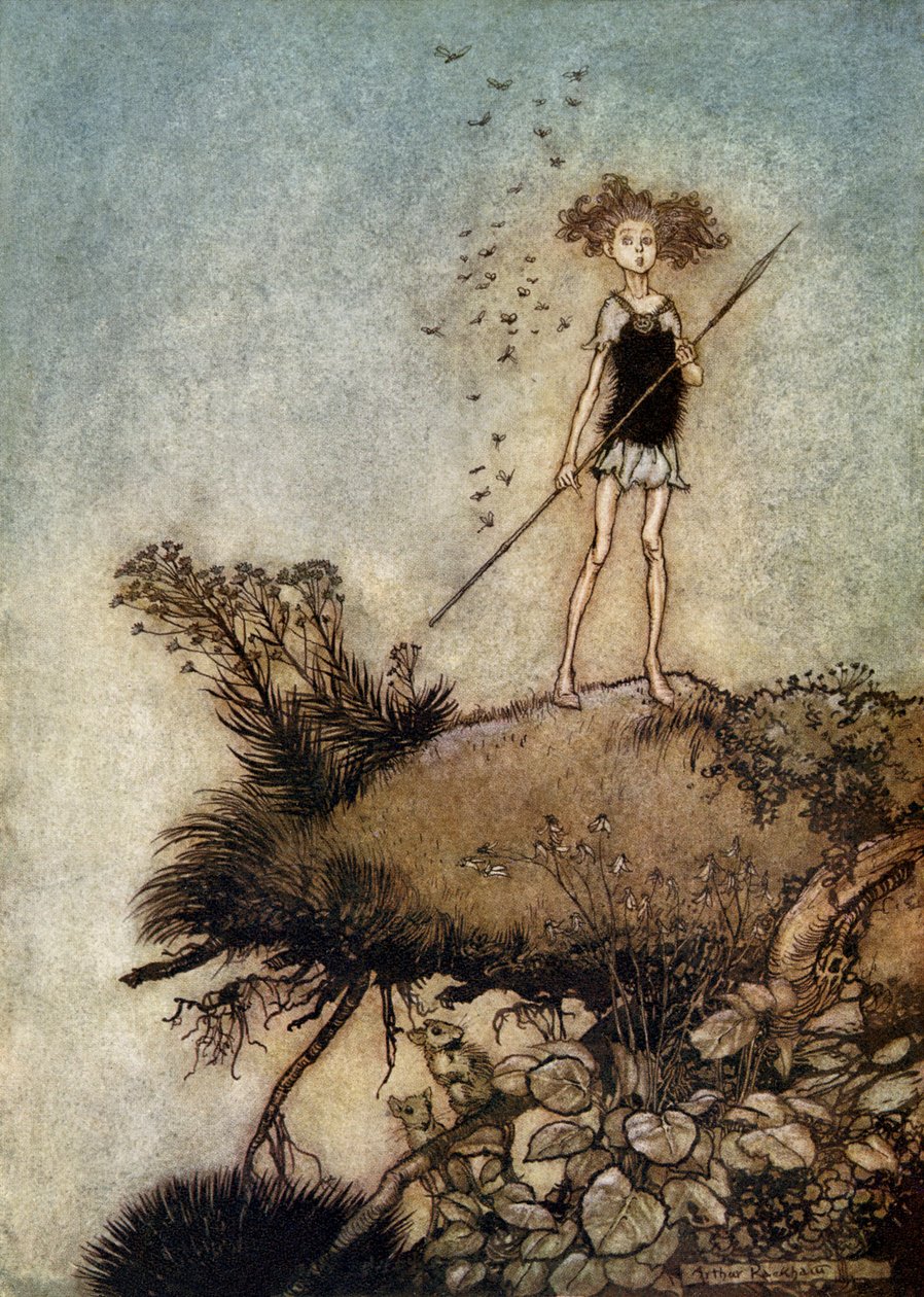 仲夏夜之梦 作者 亚瑟·拉克汉姆（Arthur Rackham）