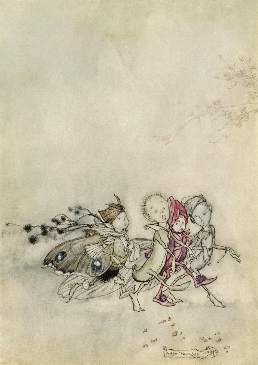 仲夏夜之梦 作者 亚瑟·拉克汉姆（Arthur Rackham）