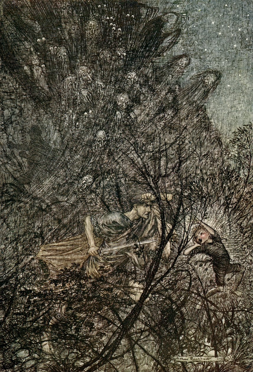 仲夏夜之梦 作者 亚瑟·拉克汉姆（Arthur Rackham）