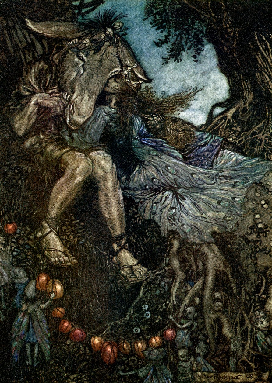 仲夏夜之梦 作者 亚瑟·拉克汉姆（Arthur Rackham）