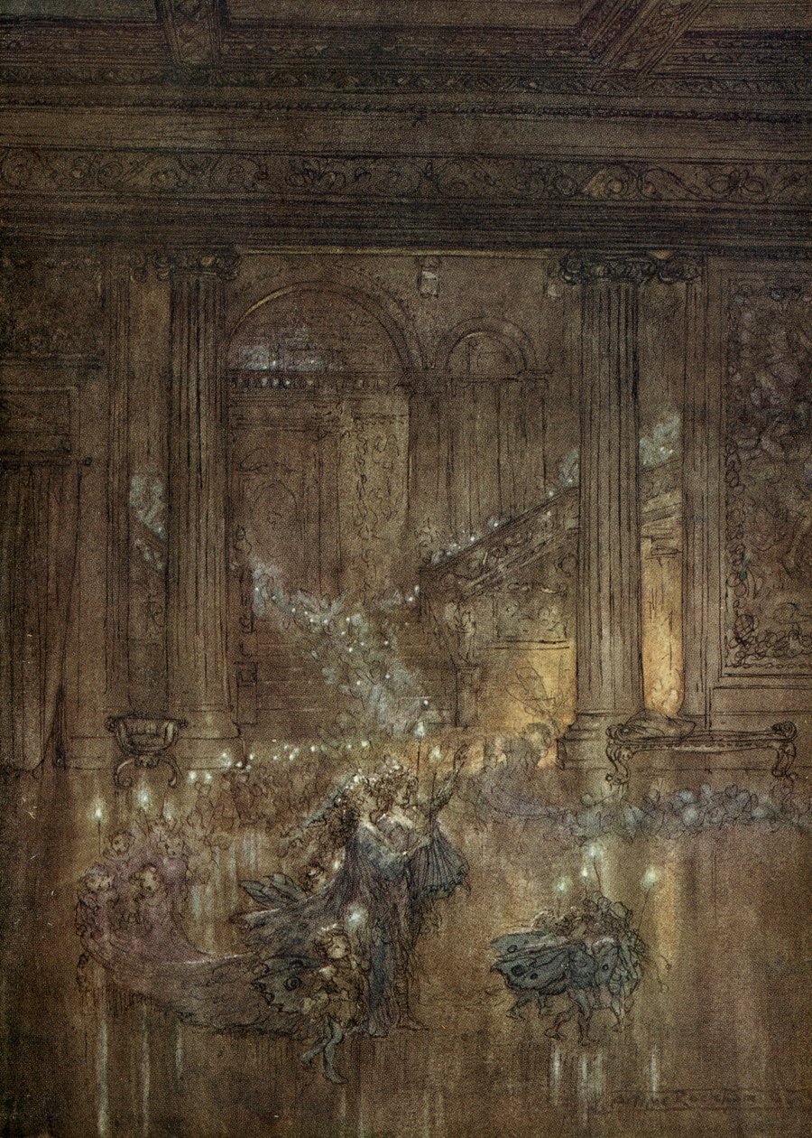 仲夏夜之梦 作者 亚瑟·拉克汉姆（Arthur Rackham）