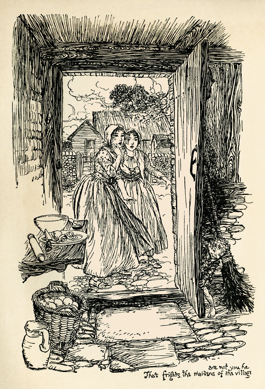 仲夏夜之梦 作者 亚瑟·拉克汉姆（Arthur Rackham）