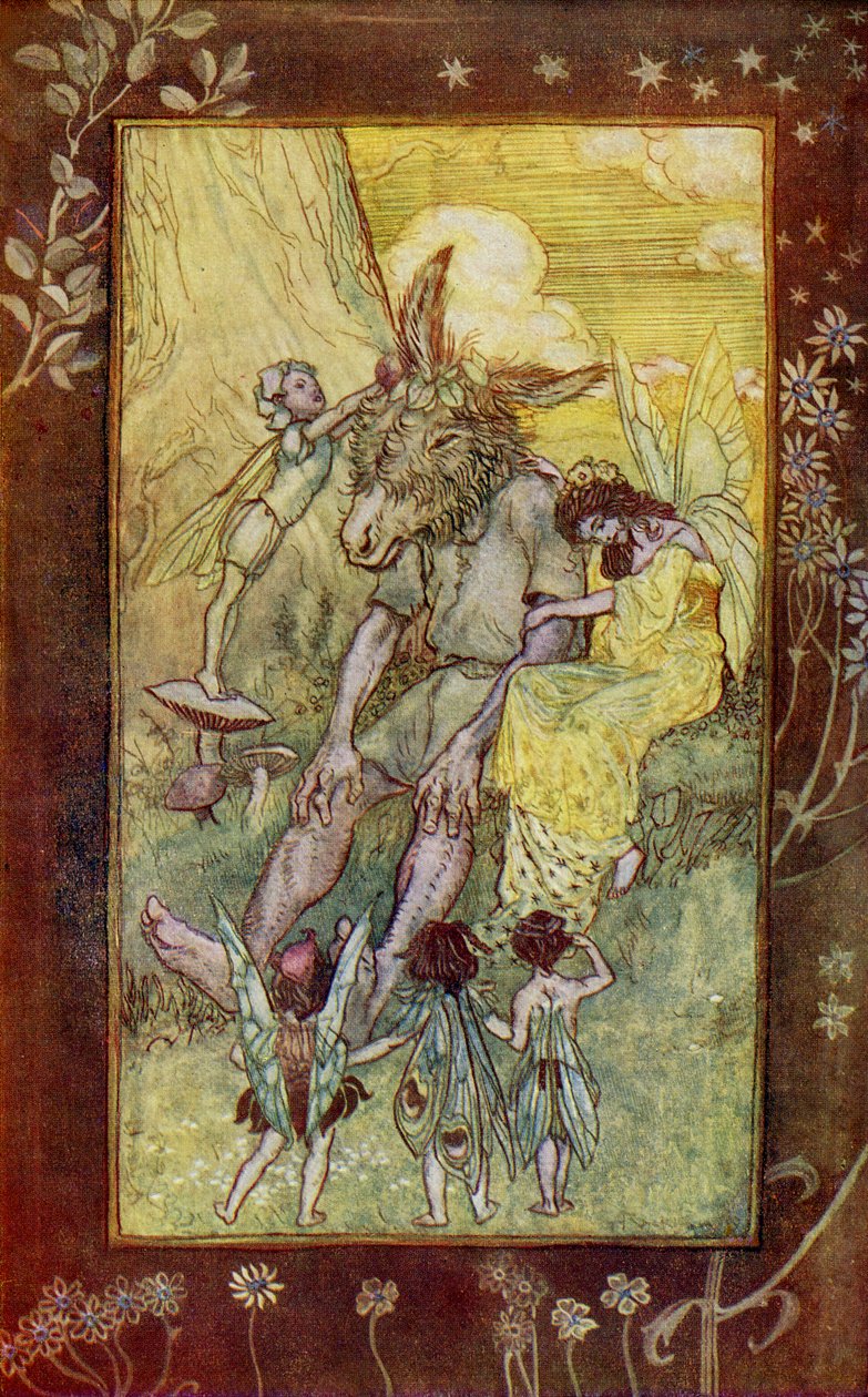 威廉莎士比亚的仲夏夜之梦 作者 亚瑟·拉克汉姆（Arthur Rackham）