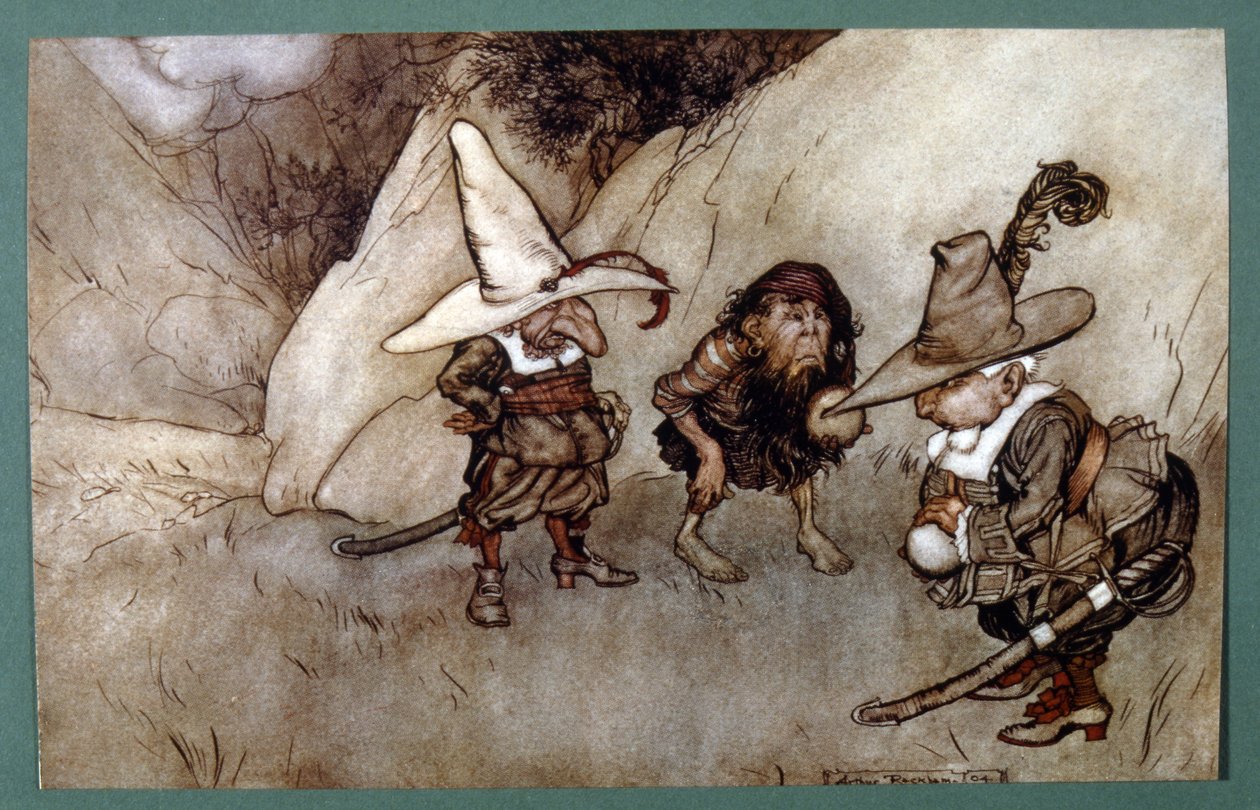 美国作家华盛顿的一篇短篇小说（插图 作者 亚瑟·拉克汉姆（Arthur Rackham）