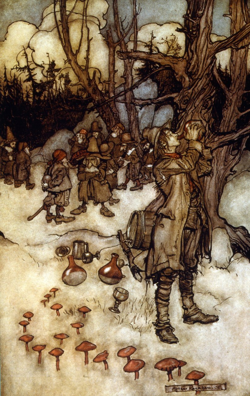 美国作家华盛顿的一篇短篇小说（插图 作者 亚瑟·拉克汉姆（Arthur Rackham）