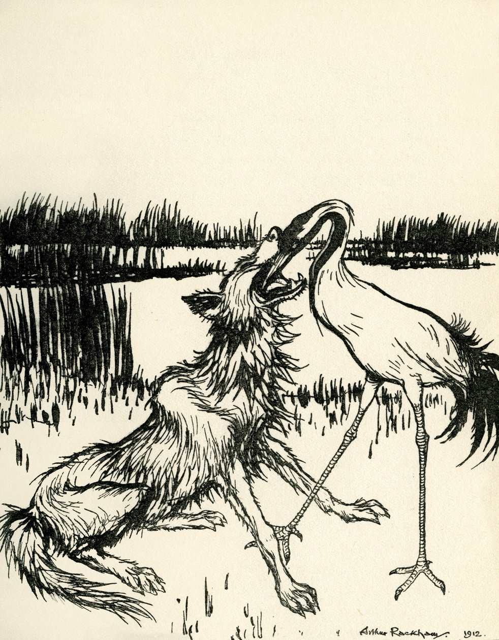 伊索寓言 作者 亚瑟·拉克汉姆（Arthur Rackham）