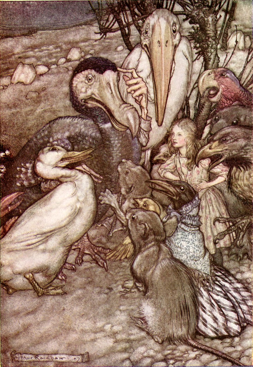 刘易斯卡罗尔的“爱丽丝梦游仙境” 作者 亚瑟·拉克汉姆（Arthur Rackham）
