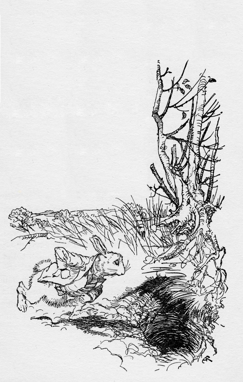 刘易斯卡罗尔的“爱丽丝梦游仙境” 作者 亚瑟·拉克汉姆（Arthur Rackham）