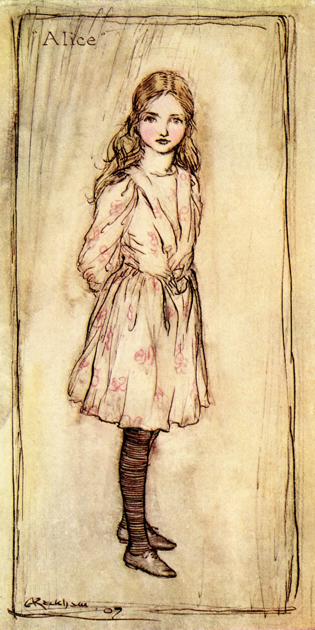 刘易斯卡罗尔的“爱丽丝梦游仙境” 作者 亚瑟·拉克汉姆（Arthur Rackham）