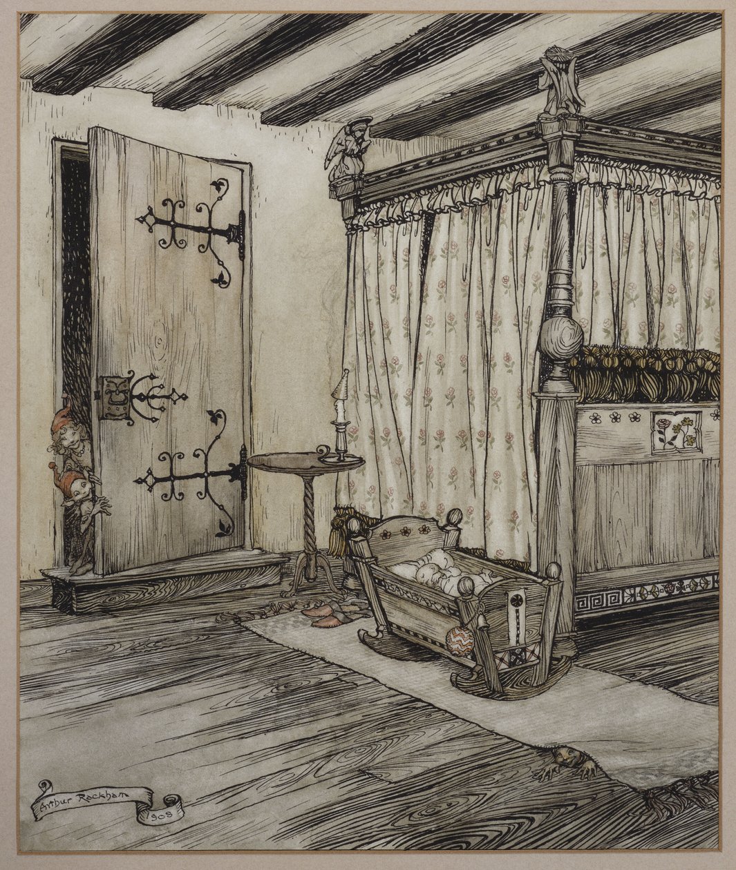 “...。几乎是童话般的时间”，1908年 作者 亚瑟·拉克汉姆（Arthur Rackham）