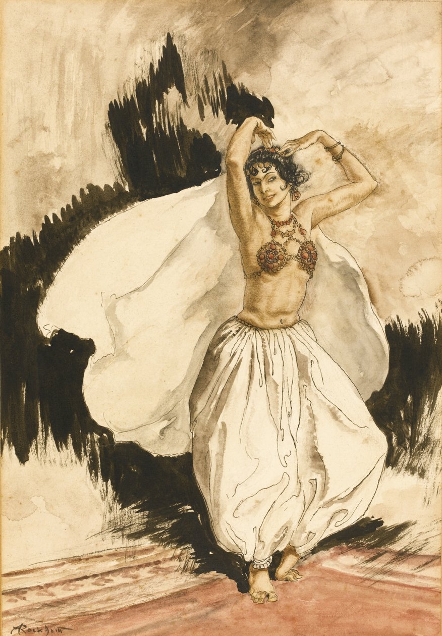 Anitras舞蹈。 Henrik Ibsen的Peer Gynt插图 作者 亚瑟·拉克汉姆（Arthur Rackham）
