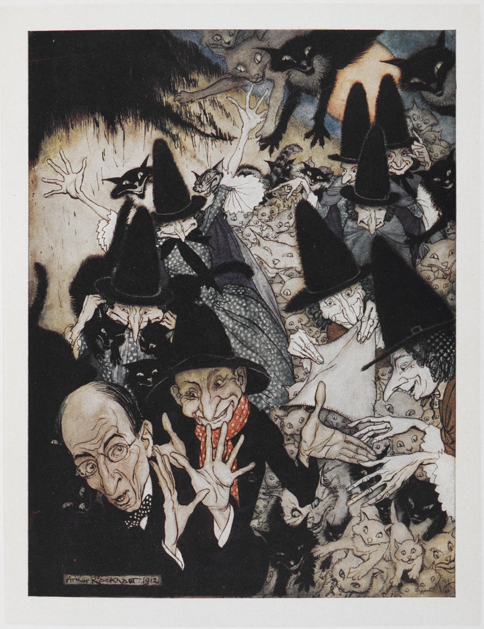 因为我要去圣艾夫斯 作者 亚瑟·拉克汉姆（Arthur Rackham）