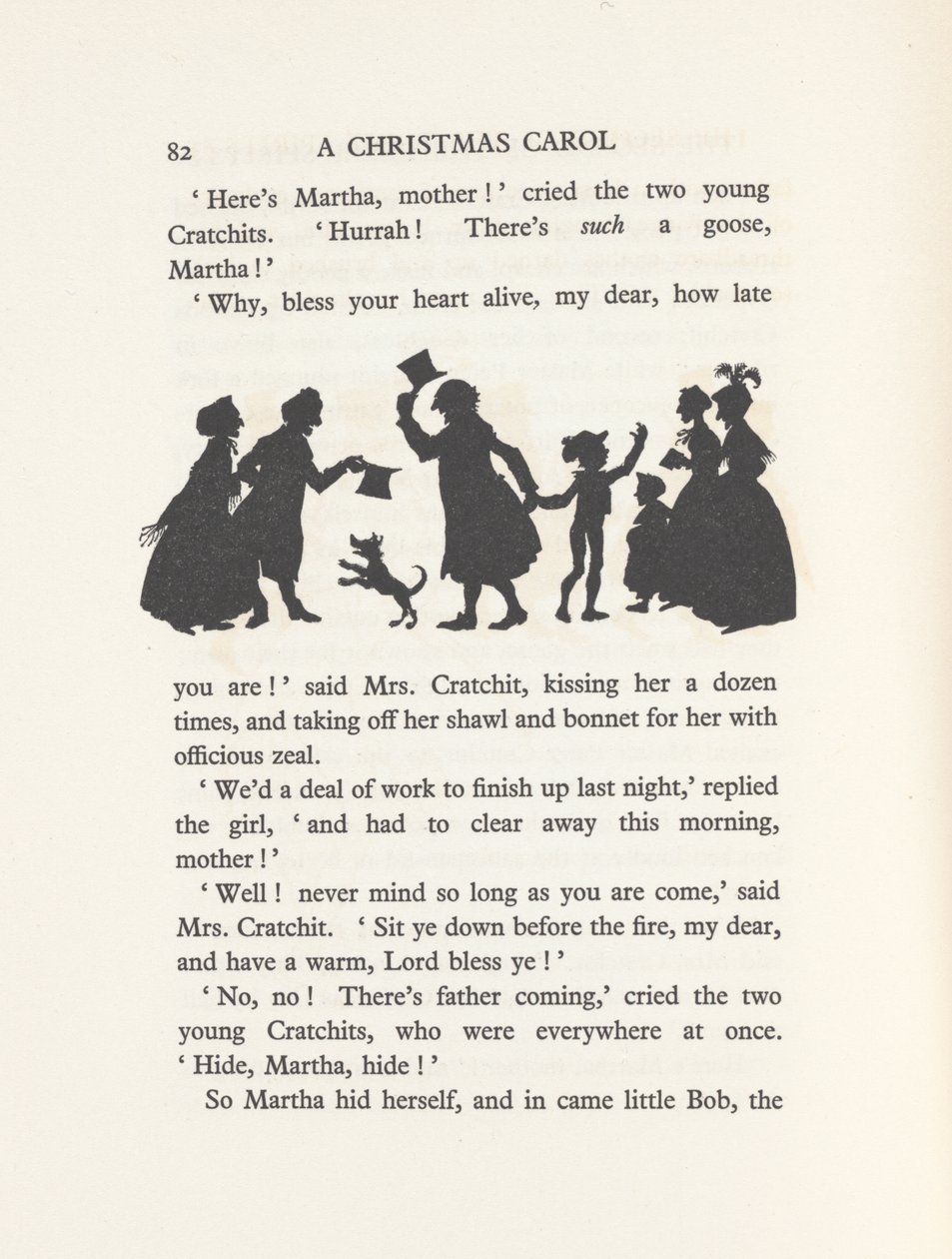 &39;Bob Cratchit和Tiny Tim&39;，1915年（版画） 作者 亚瑟·拉克汉姆（Arthur Rackham）