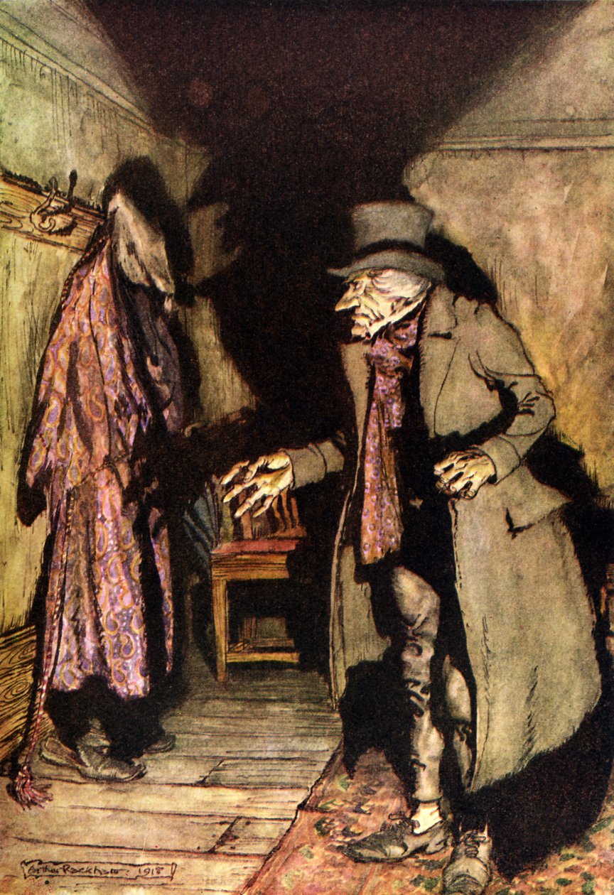 查尔斯狄更斯的圣诞颂歌 作者 亚瑟·拉克汉姆（Arthur Rackham）