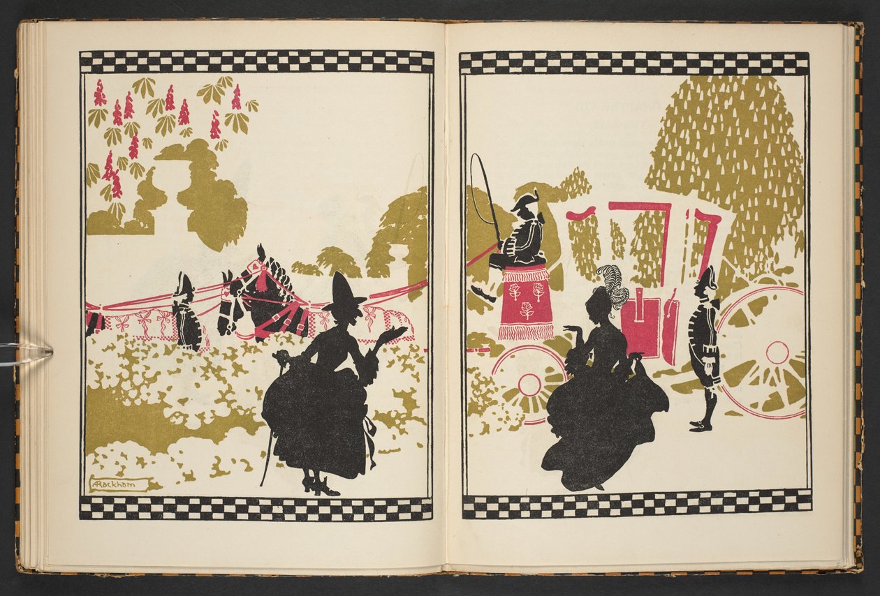 灰姑娘去参加舞会》，插图选自《灰姑娘》，C.S. Evans 复述，Arthur Rackham 绘制 作者 亚瑟·拉克汉姆（Arthur Rackham）