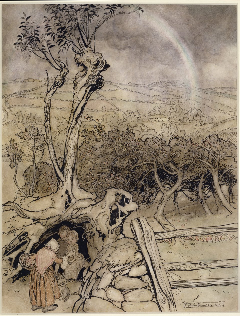 彩虹到底在哪里 作者 亚瑟·拉克汉姆（Arthur Rackham）
