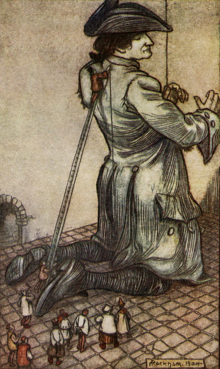 Gullivers由Johnathan Swift旅行 作者 亚瑟·拉克汉姆（Arthur Rackham）
