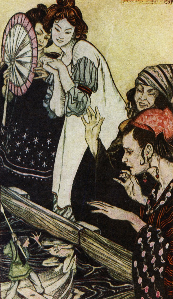 Gullivers由Johnathan Swift旅行 作者 亚瑟·拉克汉姆（Arthur Rackham）