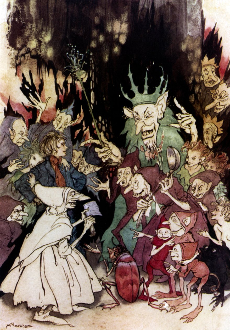 亨利克易卜生的同伴 作者 亚瑟·拉克汉姆（Arthur Rackham）