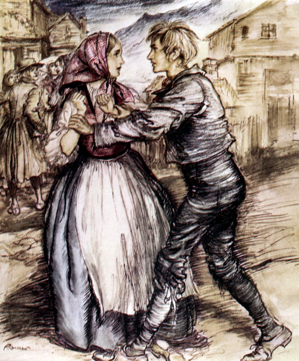 亨利克易卜生的同伴 作者 亚瑟·拉克汉姆（Arthur Rackham）