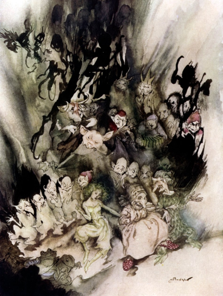 亨利克易卜生的同伴 作者 亚瑟·拉克汉姆（Arthur Rackham）
