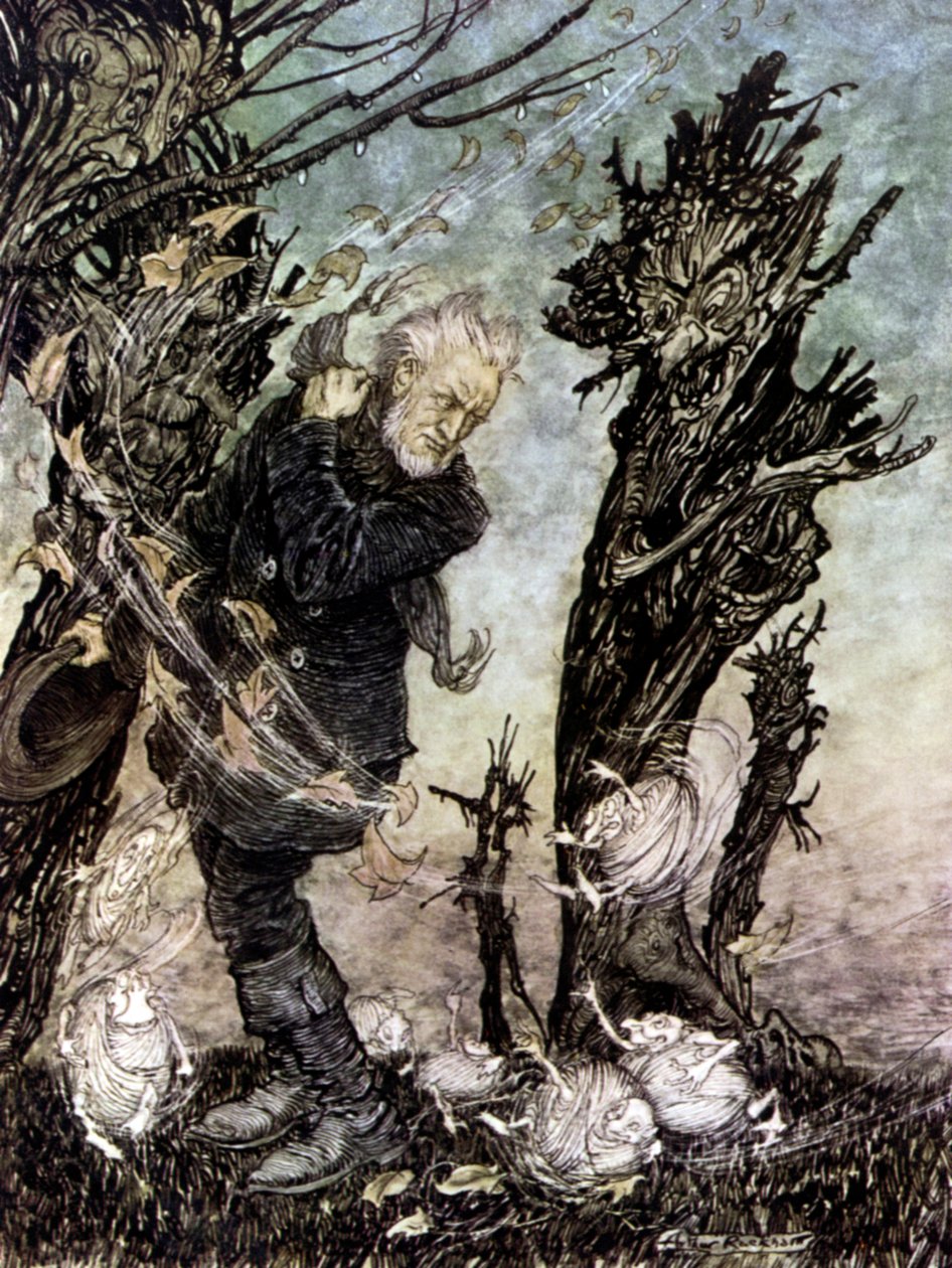 亨利克易卜生的同伴 作者 亚瑟·拉克汉姆（Arthur Rackham）
