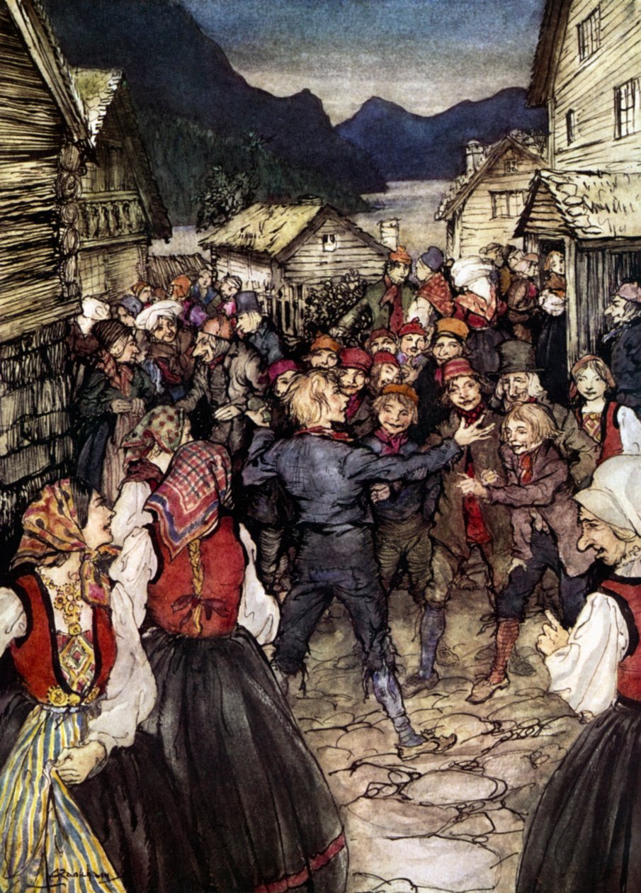 亨利克易卜生的同伴 作者 亚瑟·拉克汉姆（Arthur Rackham）