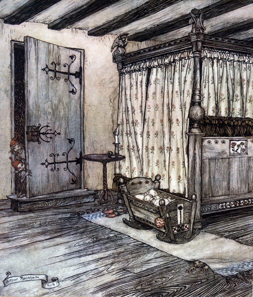 亚瑟·拉克汉姆 (1867-1939) 为威廉·莎士比亚的夏夜之梦绘制的插图 作者 亚瑟·拉克汉姆（Arthur Rackham）