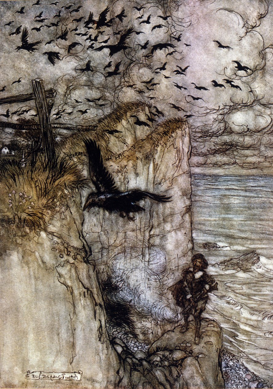 亚瑟·拉克汉姆 (1867-1939) 为威廉·莎士比亚的夏夜之梦绘制的插图 作者 亚瑟·拉克汉姆（Arthur Rackham）