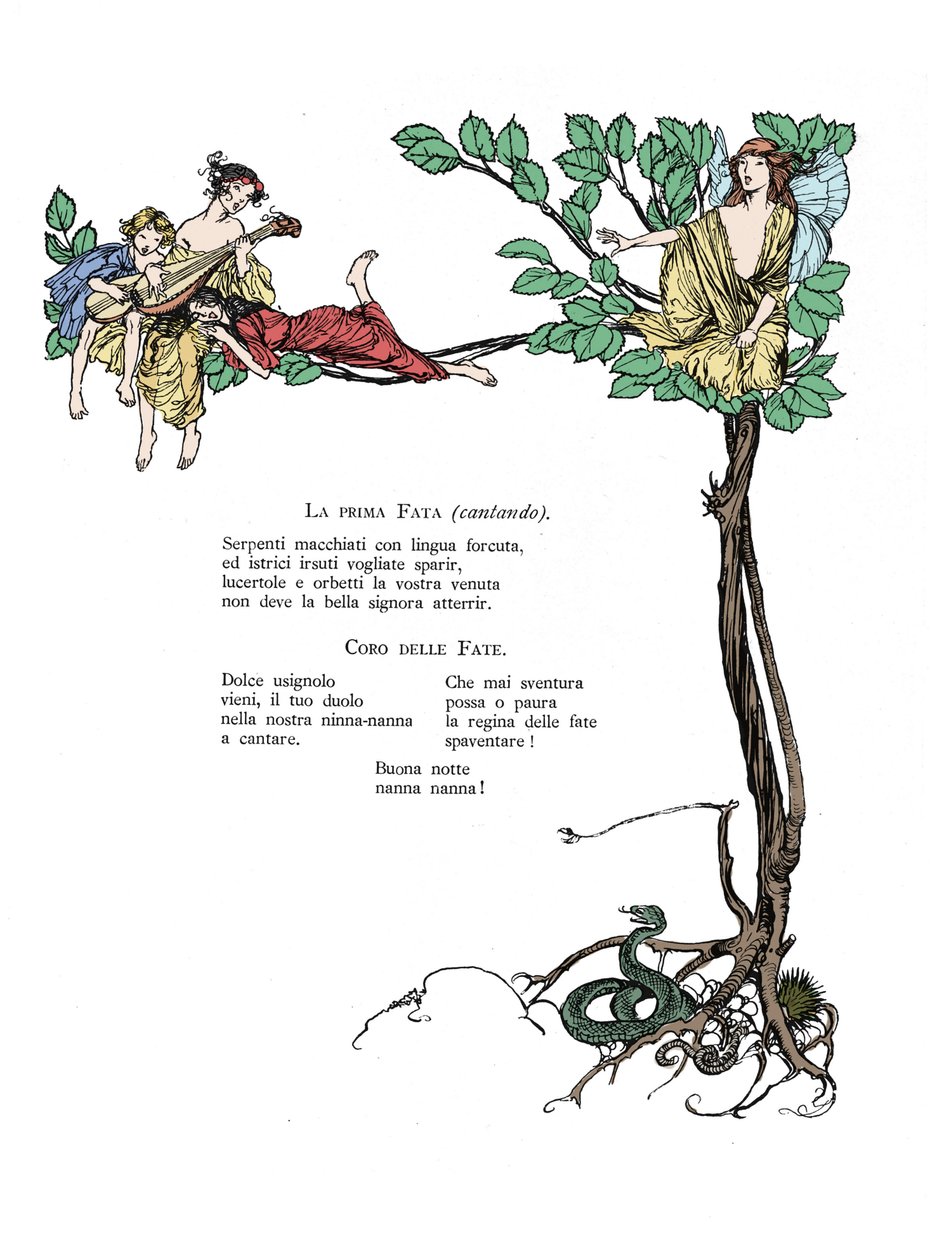 威廉·莎士比亚的《夏夜之梦》插图 作者 亚瑟·拉克汉姆（Arthur Rackham）