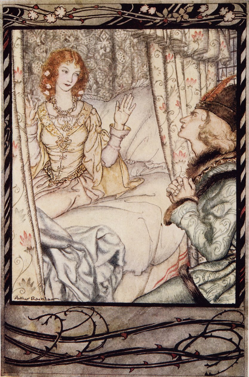 是你，我的王子？我已经等了很长时间，来自The Arthur Rackham Fairy Book，pub。 1933年 作者 亚瑟·拉克汉姆（Arthur Rackham）