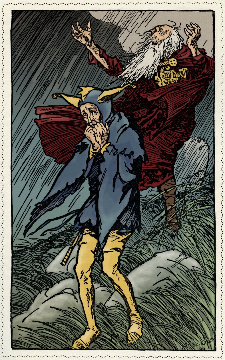 威廉·莎士比亚的李尔王 作者 亚瑟·拉克汉姆（Arthur Rackham）