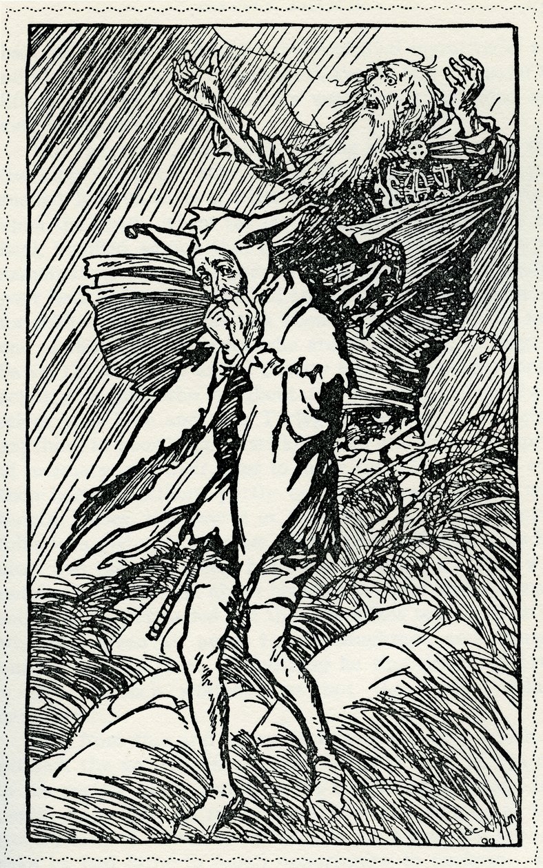 李尔王》，威廉-莎士比亚著 作者 亚瑟·拉克汉姆（Arthur Rackham）
