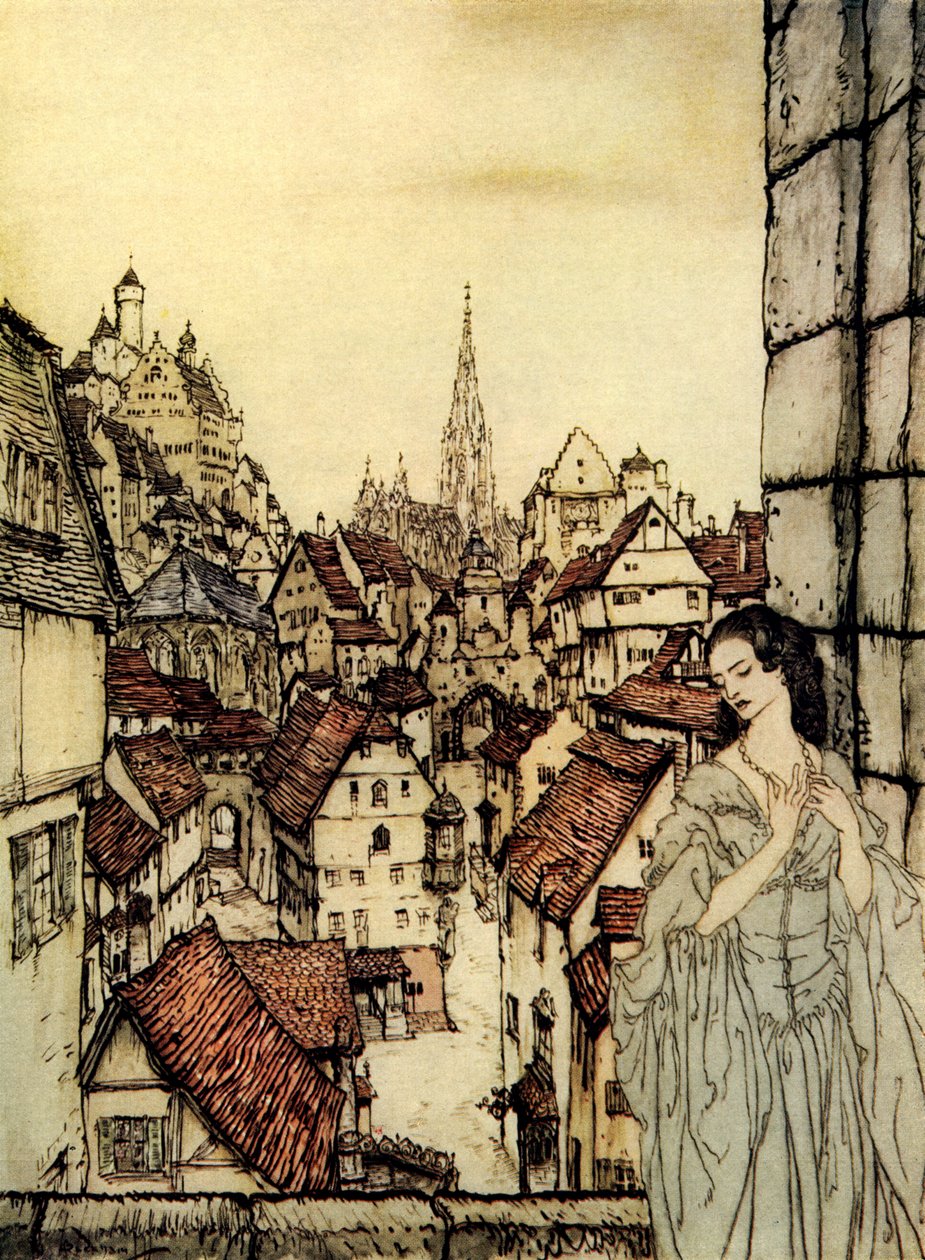 Ligeia by Edgar Allan Poe 作者 亚瑟·拉克汉姆（Arthur Rackham）