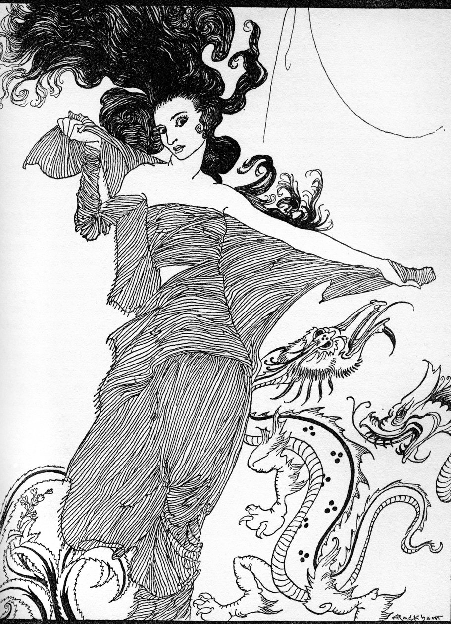 埃德加-爱伦-坡的 "Ligeia 作者 亚瑟·拉克汉姆（Arthur Rackham）