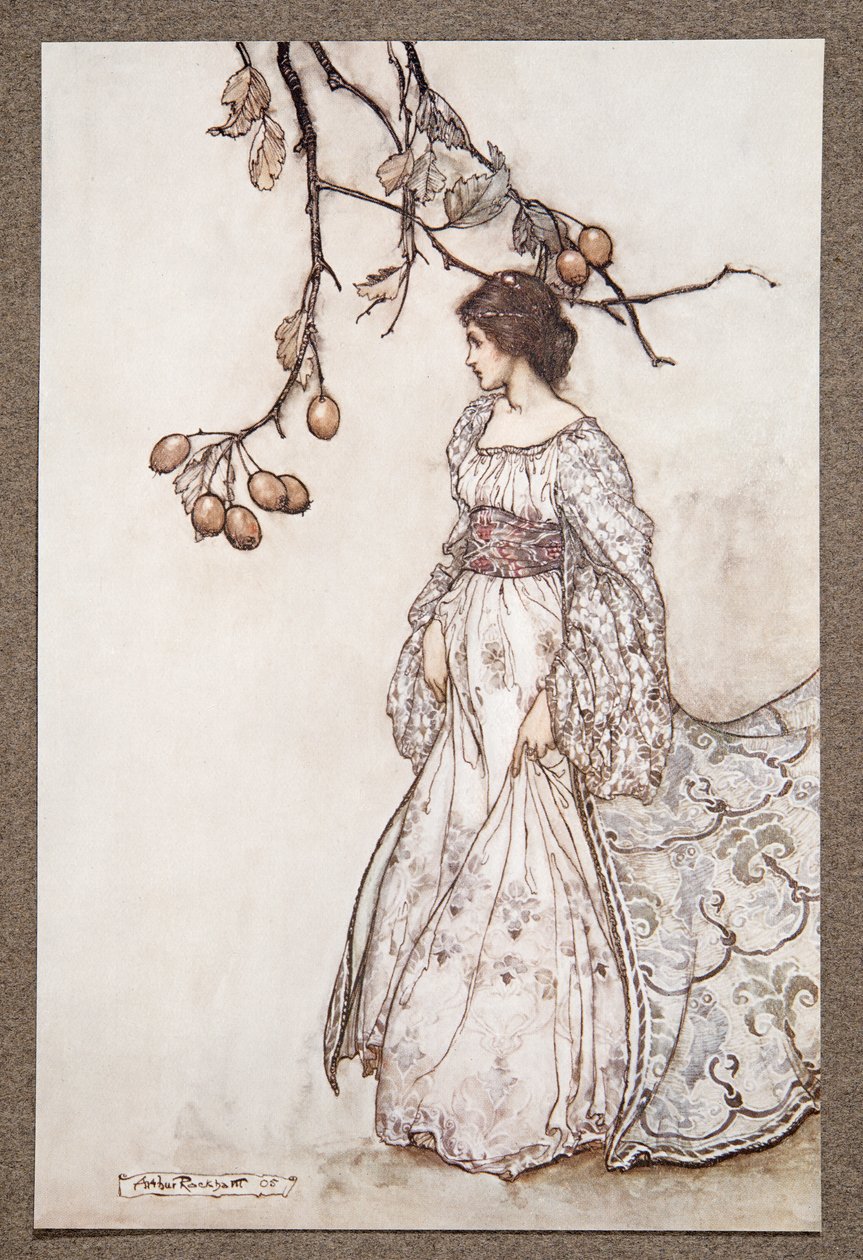 确实看起来非常无耻......，来自肯辛顿花园的Peter Pan，由JM Barrie（1860  -  1937），酒吧。 1906年 作者 亚瑟·拉克汉姆（Arthur Rackham）
