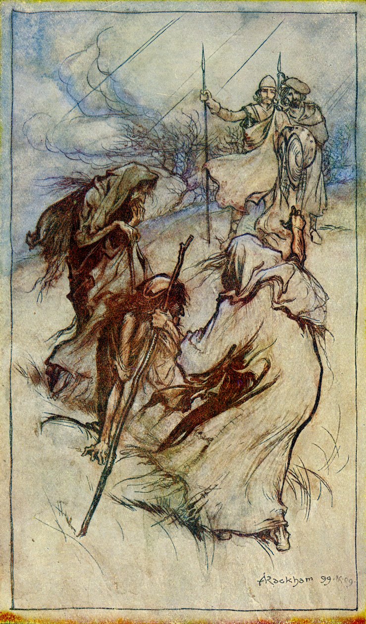威廉莎士比亚的麦克白 作者 亚瑟·拉克汉姆（Arthur Rackham）