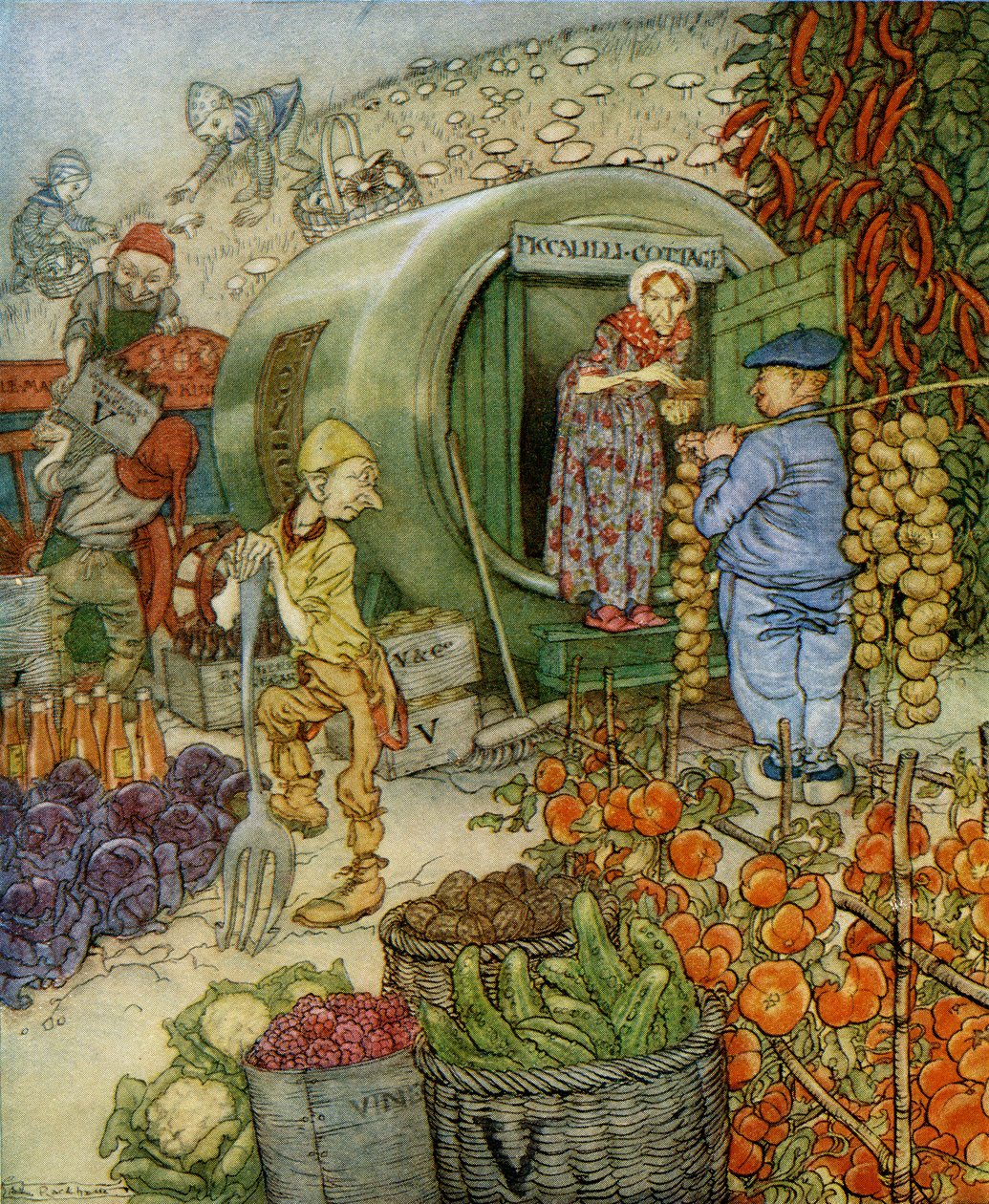 醋溜子先生和夫人 作者 亚瑟·拉克汉姆（Arthur Rackham）