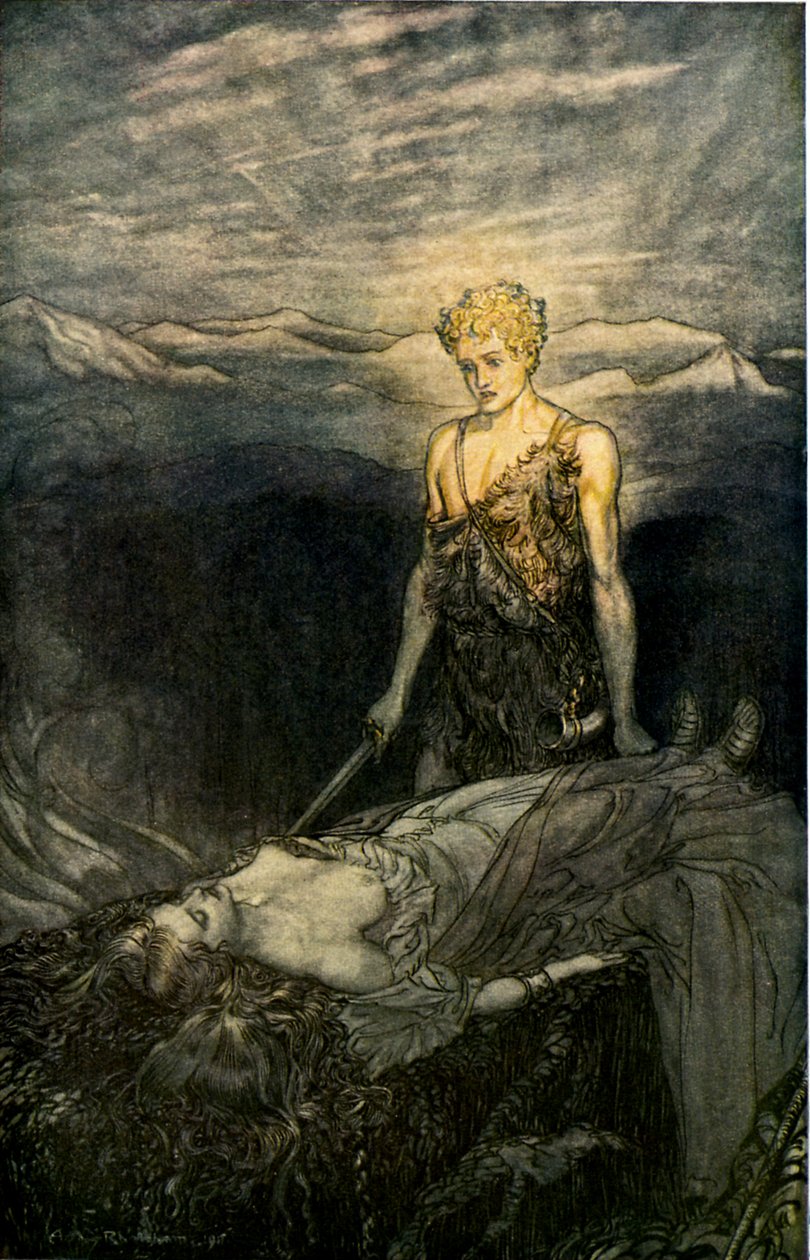 齐格弗里德 作者 亚瑟·拉克汉姆（Arthur Rackham）