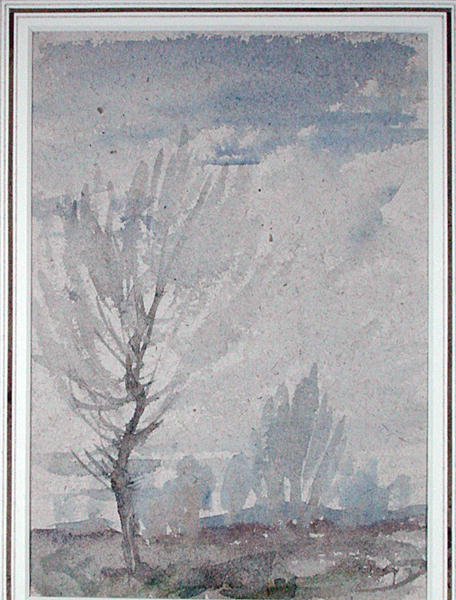 一棵树的研究（纸上水彩画） 作者 亚瑟·拉克汉姆（Arthur Rackham）