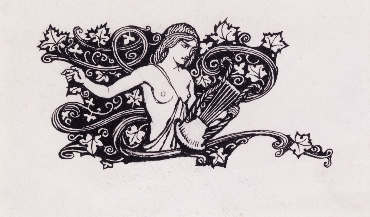 最甜蜜的回声，最甜蜜的若虫，来自Comus的插图，约翰米尔顿（1608-74），1921年出版 作者 亚瑟·拉克汉姆（Arthur Rackham）