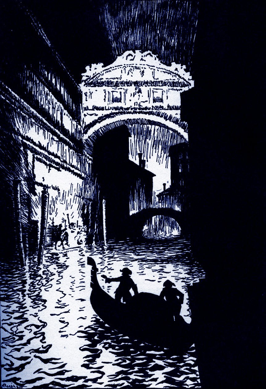 埃德加-爱伦-坡的 "分配"。 作者 亚瑟·拉克汉姆（Arthur Rackham）