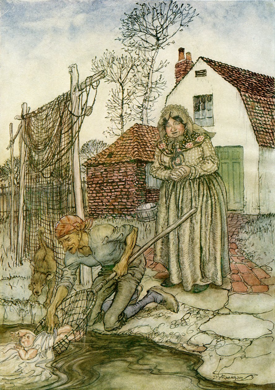 鱼和戒指 作者 亚瑟·拉克汉姆（Arthur Rackham）
