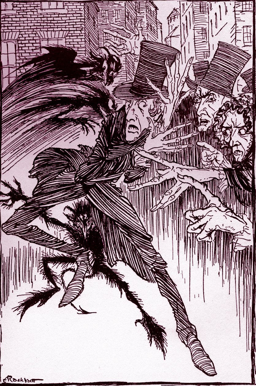 埃德加爱伦坡的堕落者 作者 亚瑟·拉克汉姆（Arthur Rackham）