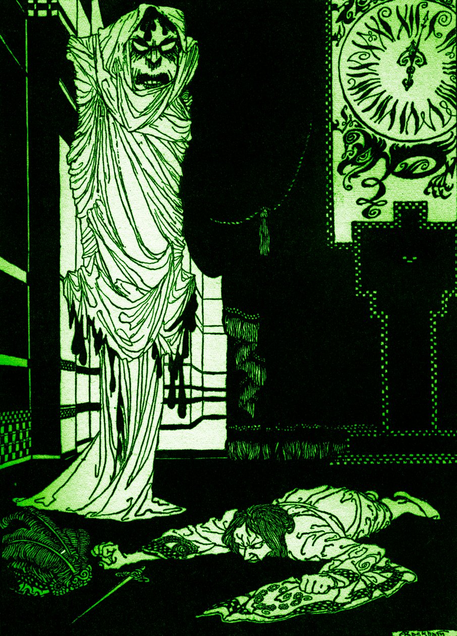 埃德加·爱伦·坡的《红死病假面》 作者 亚瑟·拉克汉姆（Arthur Rackham）
