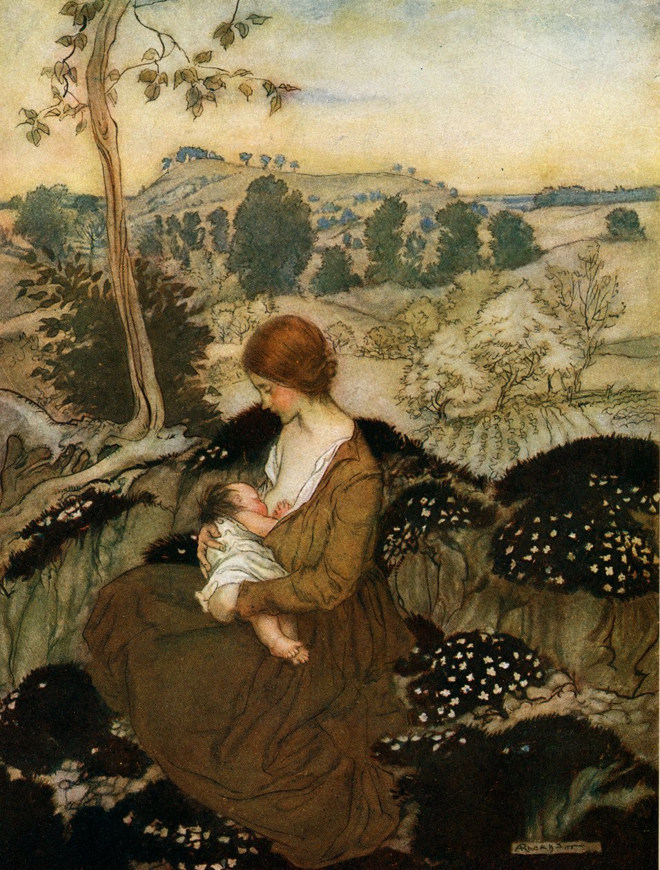 AC Swinburne的生命之春 作者 亚瑟·拉克汉姆（Arthur Rackham）