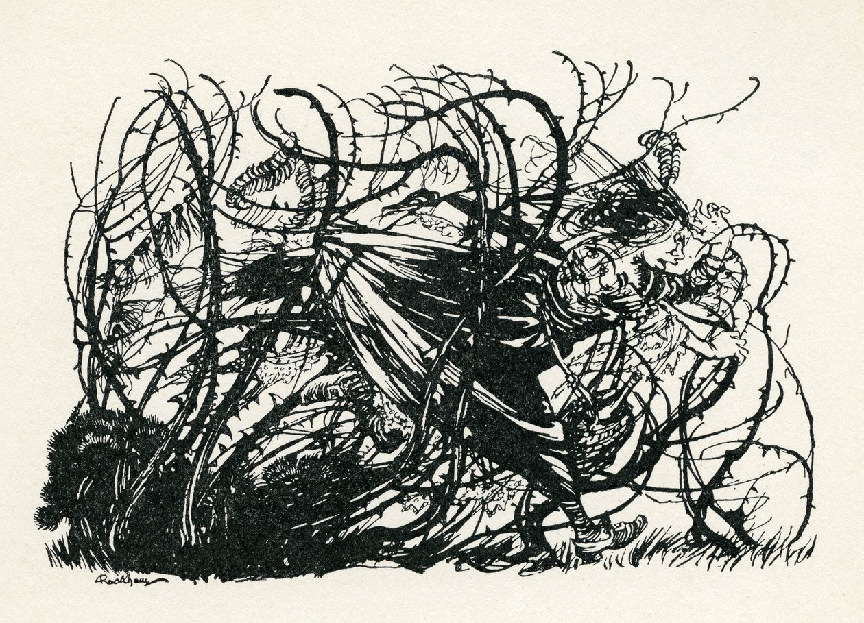 井的三个头 作者 亚瑟·拉克汉姆（Arthur Rackham）