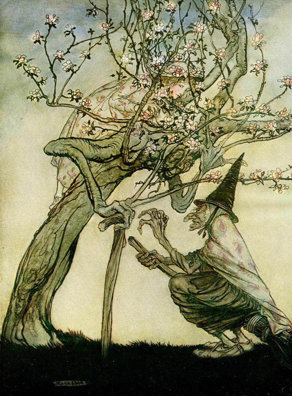 两姐妹 作者 亚瑟·拉克汉姆（Arthur Rackham）