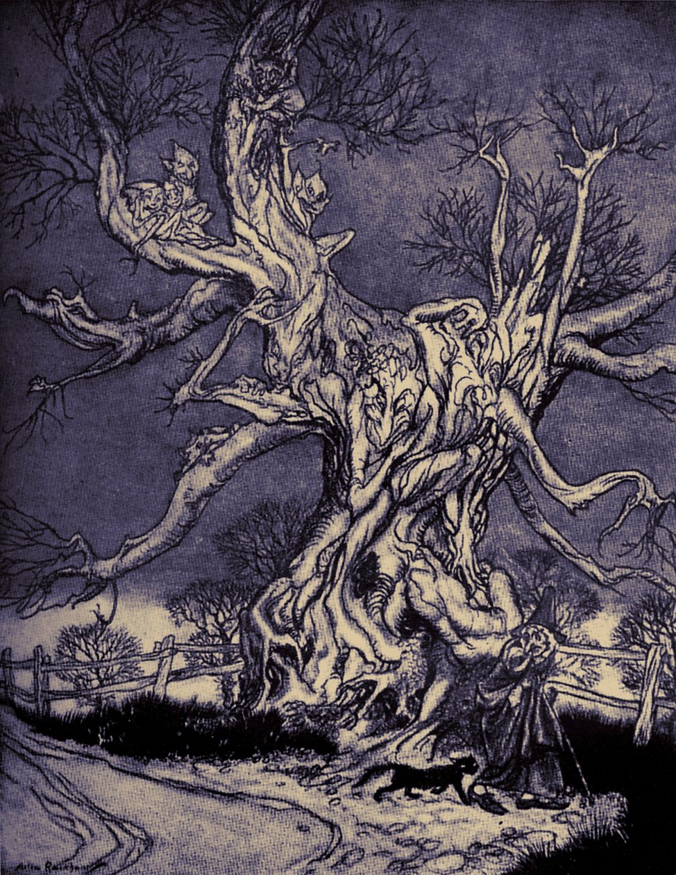 Sleepy Hollow的传说 作者 亚瑟·拉克汉姆（Arthur Rackham）