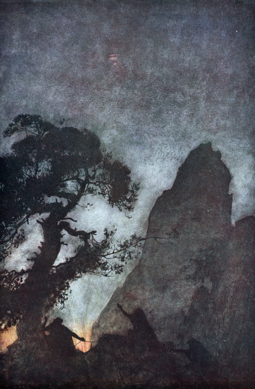 三个诺尔人》，1924年。   作者 亚瑟·拉克汉姆（Arthur Rackham）